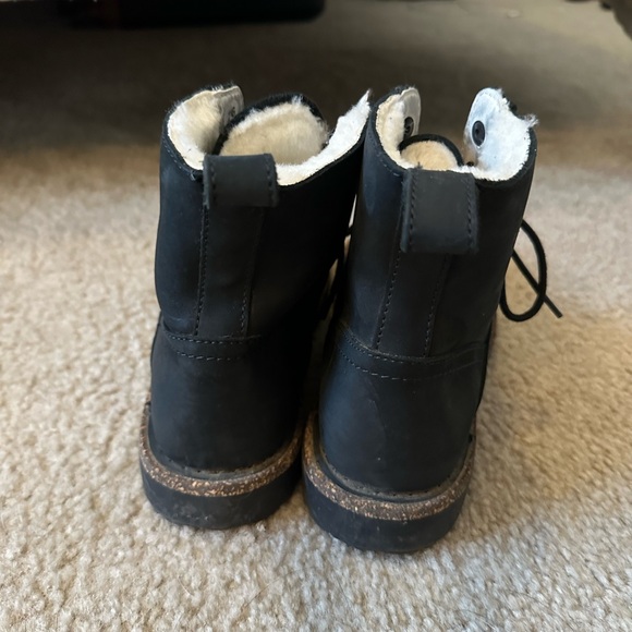 Black Birkenstock Lace Up Boot - Picture 3 of 6